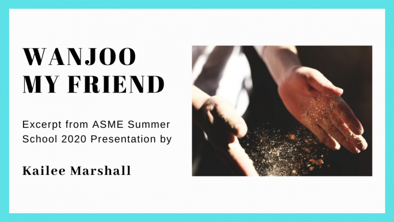 Wanjoo My Friend – ASME Summer School 2020 – Excerpt
